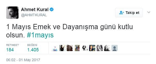 Ünlülerin dikkat çeken 1 Mayıs paylaşımları! - Resim: 1