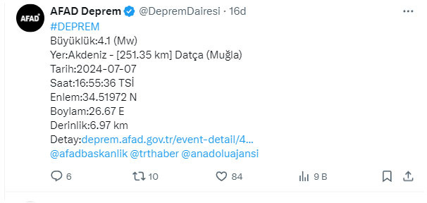 Muğla'nın Datça ilçesinde panik yaratan deprem - Resim: 0