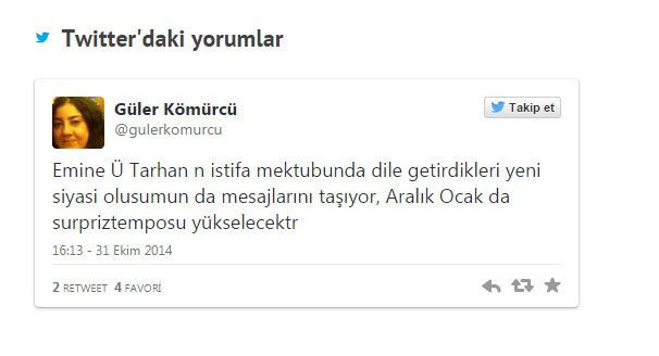 Emine Ülker Tarhan'ın istifasına ilk tepkiler - Resim: 1