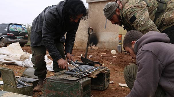 El Bab'dan çok özel fotoğraflar ÖSO askerleri... - Resim: 2