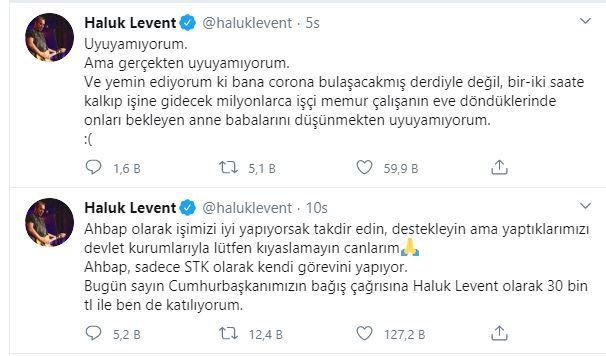 Haluk Levent Milli Dayanışma Kampanyası için paylaştı! ABD'li şarkıcı bile bağış yaptı - Resim: 3