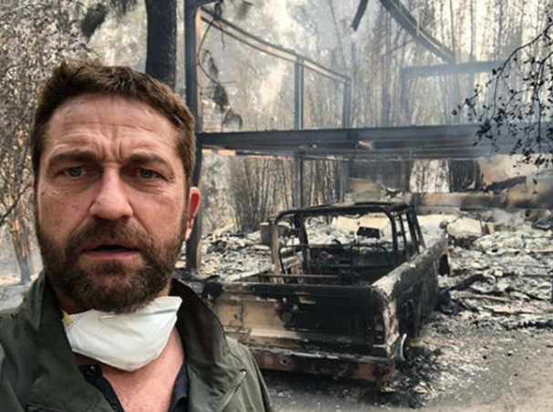 Kaliforniya'da facia Hollywood yıldızları kül olan evlerini böyle paylaştı - Resim: 1