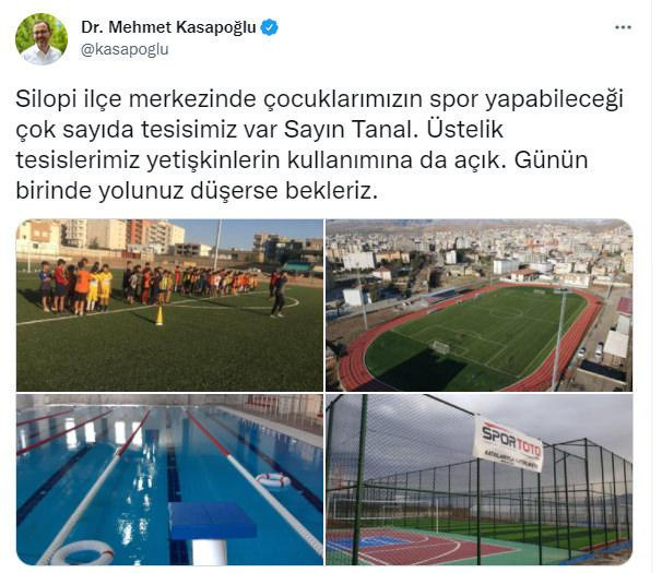 Bakan Mehmet Kasapoğlu'ndan, Mahmut Tanal'ın paylaşımına yanıt - Resim: 1