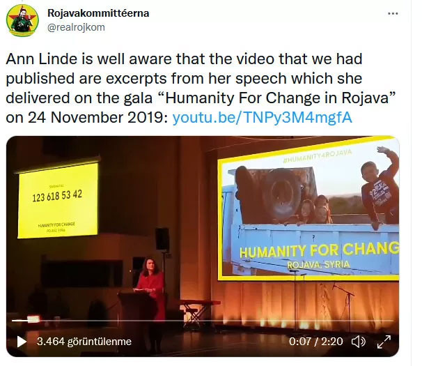 İsveç'in açıklamaları sonrası PKK'lılar video paylaşıp Dışişleri Bakanı Linde'yi yalanladı - Resim: 0