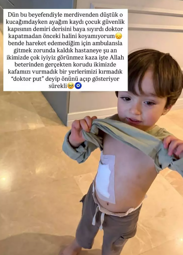 Yasemin Şefkatli ve oğlu Ayel'den korkutan haber: Merdivenlerden düştüler - Resim: 6