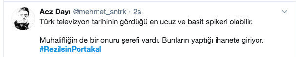 'Rezilsin Portakal' etiketi ile Fatih Portakal Twitter'da TT oldu - Resim: 0