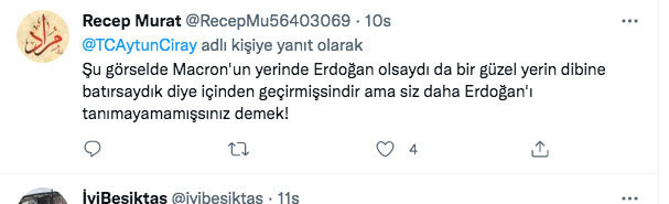 Macron'un muavin olduğu otobüs fotoğrafını paylaşıp Erdoğan'ı eleştiren Aytun Çıray'a tepki - Resim: 1