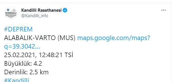 Muş ve Bingöl'de deprem oldu! AFAD ve Kandilli büyüklüğünü açıkladı - Resim: 0