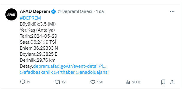 Antalya'da deprem oldu! AFAD son verileri açıkladı - Resim: 0