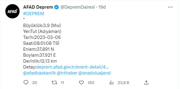 Adıyaman'da deprem paniği! AFAD şiddetini duyurdu - Resim: 0