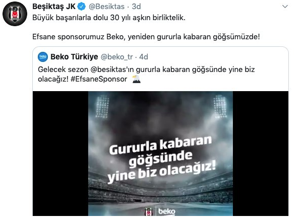 Beşiktaş yeni göğüs sponsorluğu için BEKO ile anlaştı! İşte alacağı ücret - Resim: 0
