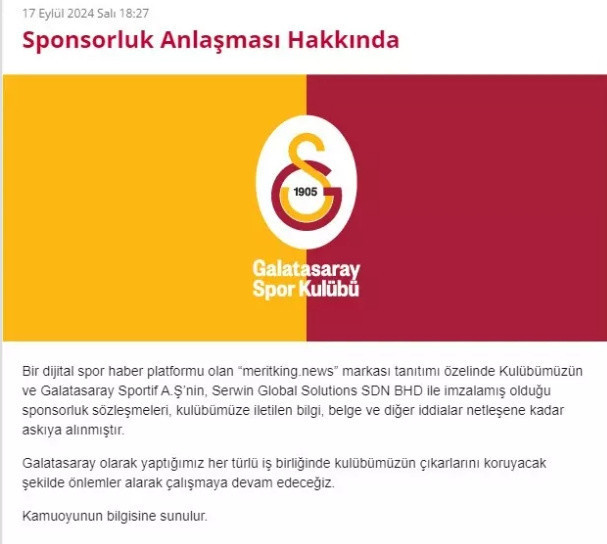 Galatasaray'da 'sponsor reklam' cezası tehlikesi! Gözler TFF'de! - Resim: 0