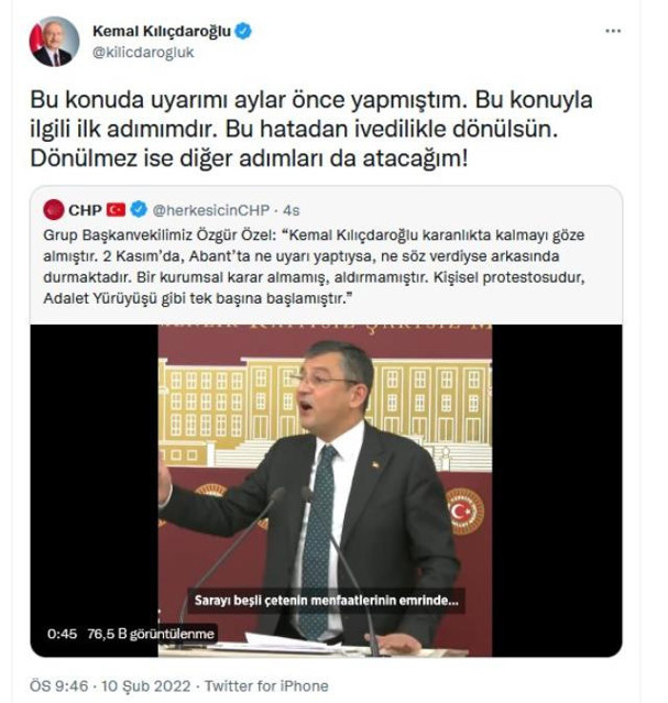 Kılıçdaroğlu'ndan faturalarla ilgili yeni mesaj: Hatadan dönülmez ise diğer adımları atacağım - Resim: 0