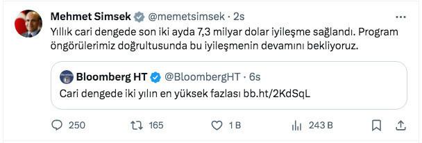 Mehmet Şimşek açıkladı: 7,3 milyar dolar iyileşme sağlandı - Resim: 0