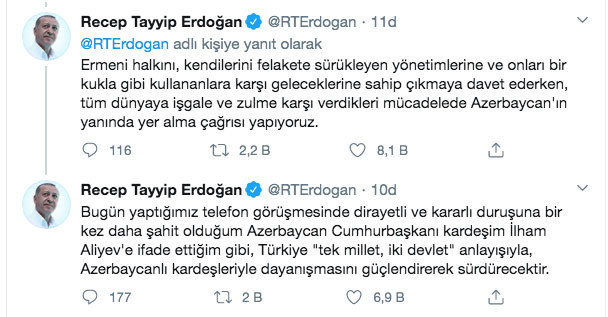Cumhurbaşkanı Erdoğan'dan Ermenistan'ın saldırılarına sert tepki - Resim: 0
