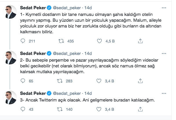 Sedat Peker'in kaldığı otel ifşa oldu! Sedat Peker videolar gecikir deyip toplandı - Resim: 0