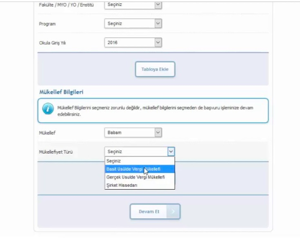 Vergi mükellefi nedir KYK yurt başvurusu vergi mükellefi uyarısı - Resim: 0