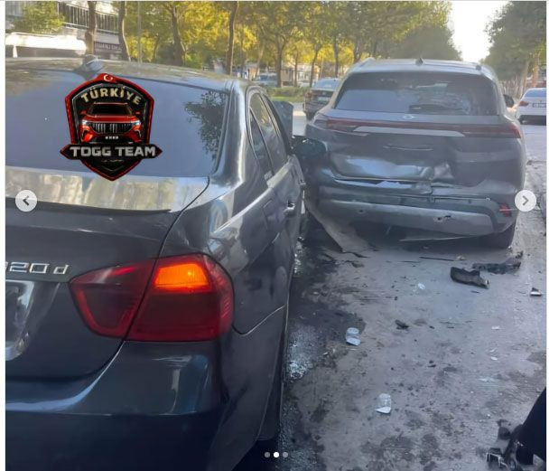 Togg'a çarpan BMW paramparça oldu! Sosyal medya yıkıldı - Resim: 3