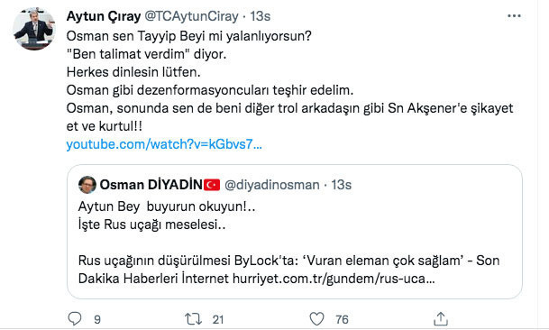 İyi Partili Aytun Çıray ile yazar Osman Diyadin fena kapıştı - Resim: 1