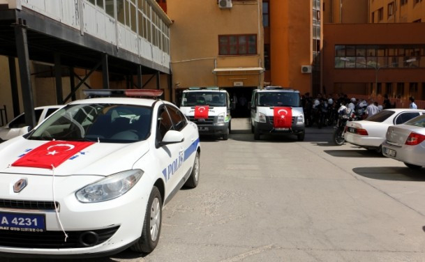 Ceylanpınar'da şehit edilen 2 polis için tören - Resim: 4
