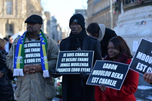 Paris'te Cumhuriyet yürüyüşü - Resim: 1