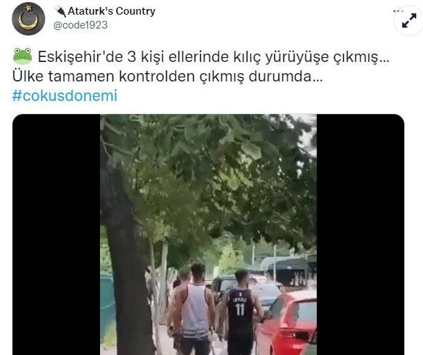 "Eskişehir'de sokakta yabancı uyruklu 3 kişi kılıçla geziyor..." iddialarına Başsavcılık'tan açıklama geldi - Resim: 1