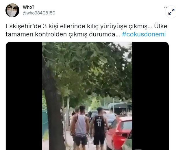 "Eskişehir'de sokakta yabancı uyruklu 3 kişi kılıçla geziyor..." iddialarına Başsavcılık'tan açıklama geldi - Resim: 0