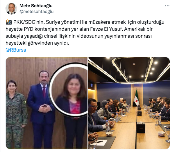 YPG temsilcisi kadının ABD'li subayla cinsel ilişki videosu ifşa olunca... - Resim: 1