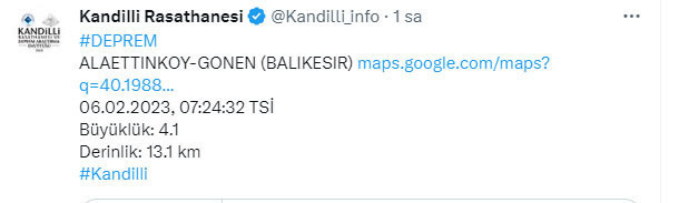 Balıkesir ve Malatya'da panik yaratan deprem! Kandilli şiddetini duyurdu - Resim: 0