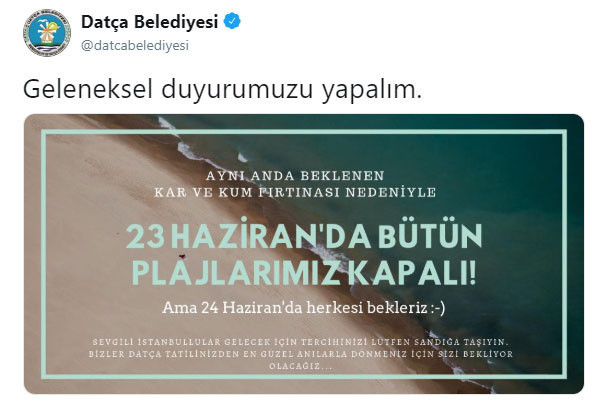 Bodrum'a 23 Haziran'da "kar yağacak diyorlar" - Resim: 1