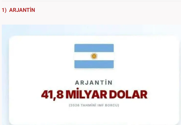 Türkiye'nin borcu açıklandı: IMF'ye en çok borcu olan ülkeler belli oldu - Resim: 33