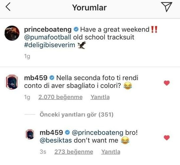 Balotelli'den Boateng'e: Beşiktaş beni istemiyor - Resim: 0