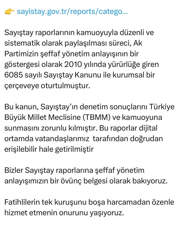 Fatih Belediye Başkanı Mehmet Ergün Turan’dan Özgür Özel’e: “Hodri meydan dedik, cevap gelmedi” - Resim: 1