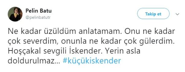 Küçük İskender'in ölümü ünlü isimleri yasa boğdu! İşte paylaştıkları o mesajlar - Resim: 3