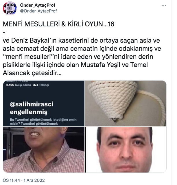 FETÖ iç savaşında Deniz Baykal seks kaseti itirafı! Önder Aytaç kimin yaptığını ifşa etti - Resim: 1