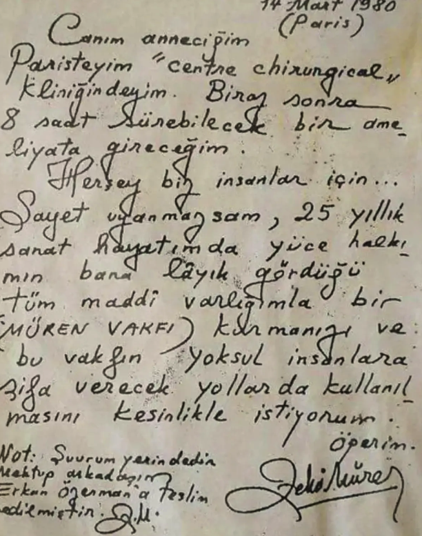 Zeki Müren'in yıllar önce yazdığı vasiyet mektubu ortaya çıktı! Meğer mal varlıklarını... - Resim: 8