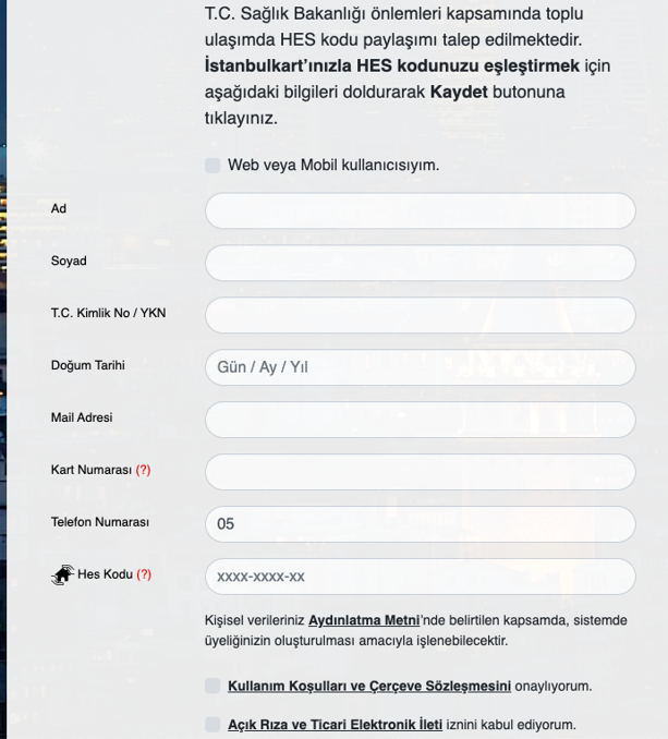 istanbulkart HES kodu eşleştirme nasıl yapılır 2020 - Resim: 0