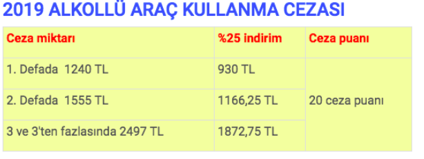 3 kere alkollü yakalanan sürücü cezası kaç para oldu? - Resim: 0