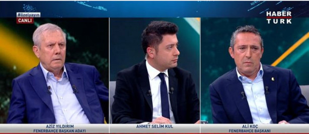 Fenerbahçe'de seçim öncesi Ali Koç ile Aziz Yıldırım arasında canlı yayında tarihi buluşma - Resim: 1