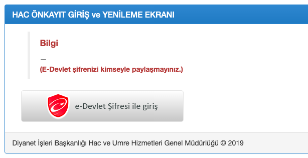 Hac başvurusu yapma ekranı 2020 hac kura çekilişi ne zaman? - Resim: 0