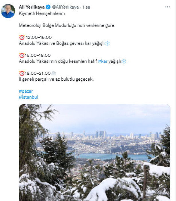 İstanbullular kar bitmedi dikkat edin! Vali Ali Yerlikaya saat verdi - Resim: 0