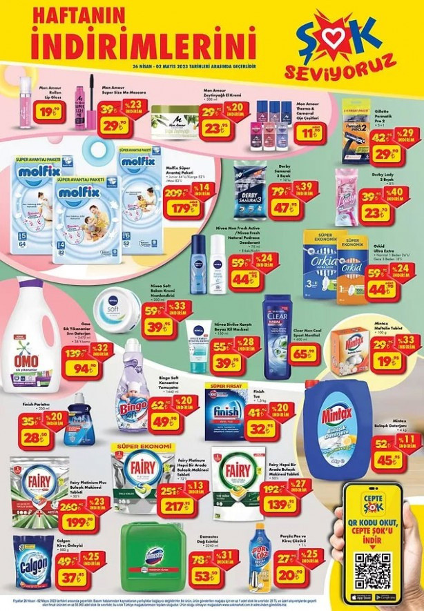 ŞOK 26 Nisan aktüel ürünler kataloğu yayınlandı! 25 TL üzeri alışverişe sadece 16 TL! - Resim: 1