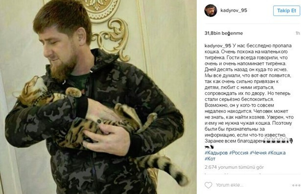 Çeçen lider sosyal medyada dalga konusu oldu - Resim: 1