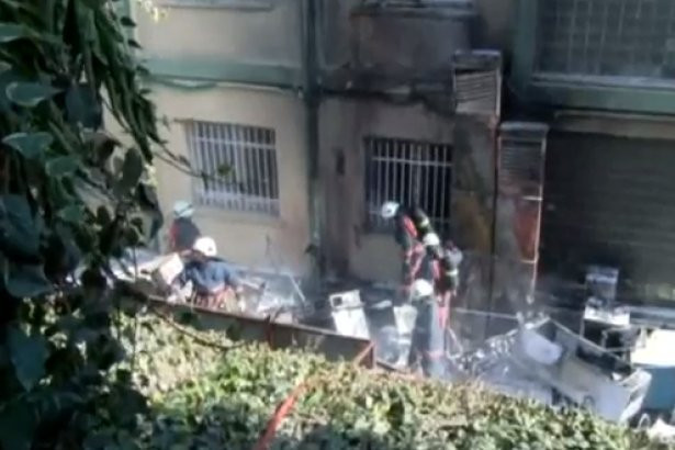 Haseki Hastanesi'nde yangın olay yerinden görüntüler - Resim: 4