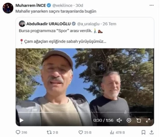 Uraloğlu'ndan Muharrem İnce'ye ayetli cevap - Resim: 0