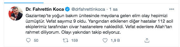Gaziantep'te hastanede oksijen tüpü patladı 9 Kovid-19 hastası hayatını kaybetti - Resim: 0
