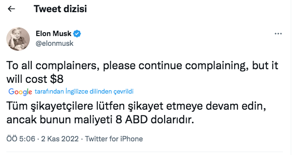 Elon Musk Twitter'daki mavi tik ücretini açıkladı! Mavi tık fiyatı dolar üzerinden oldu - Resim: 2
