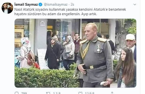 Atatürk'e benzeyen tiyatro oyuncusu Göksel Kaya'ya İsmail Saymaz'dan tepki geldi - Resim: 4