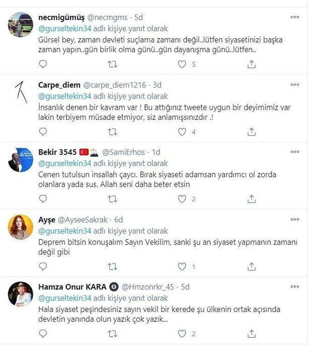 CHP'li Gürsel Tekin'den İzmir depremi üzerinden provokasyon - Resim: 4