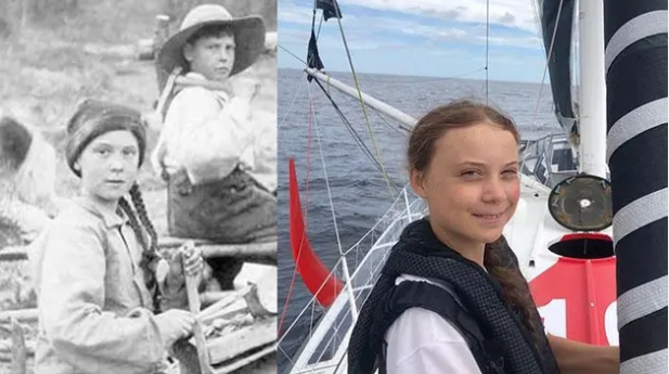 Greta Thunberg zaman yolcusu iddiası 121 yıllık fotoğraf ortalığı karıştırdı - Resim: 4